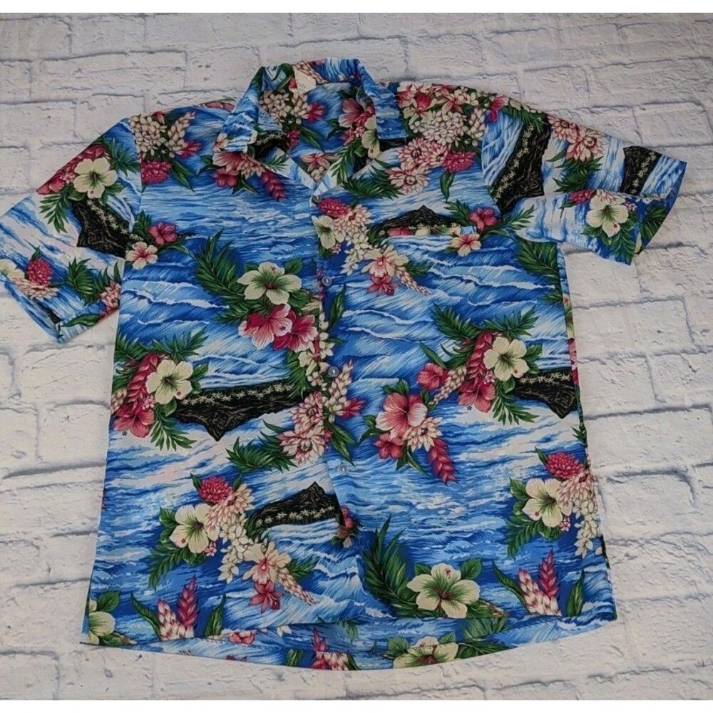 Vintage Hawaiian Shirt Size M Men’s Hawaii Made Island & Floral